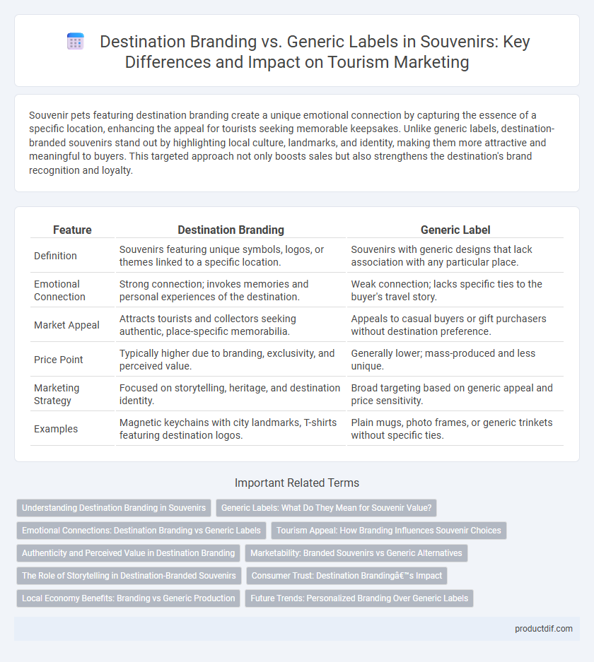Destination Branding vs. Generic Labels in Souvenirs: Key Differences and Impact on Tourism Marketing
