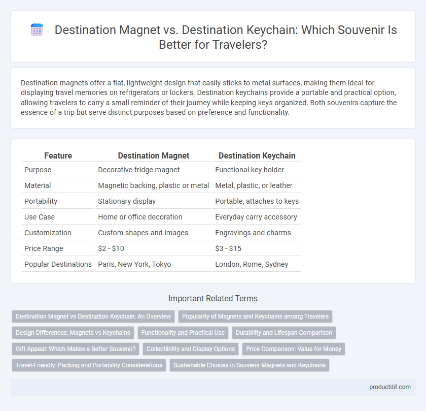 Destination Magnet vs. Destination Keychain: Which Souvenir Is Better for Travelers?