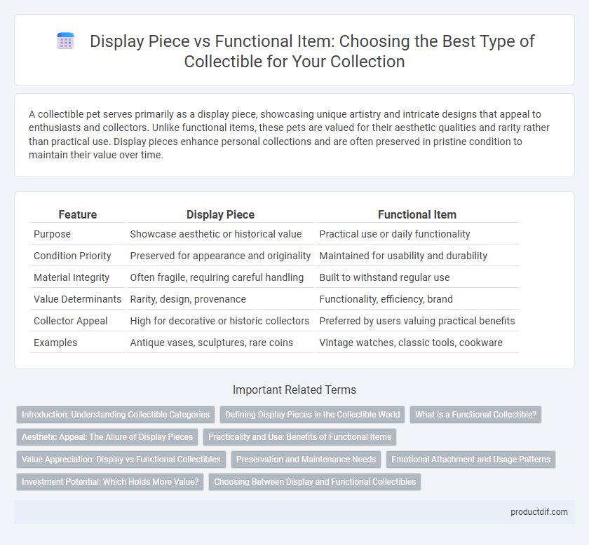 Display Piece vs Functional Item: Choosing the Best Type of Collectible for Your Collection