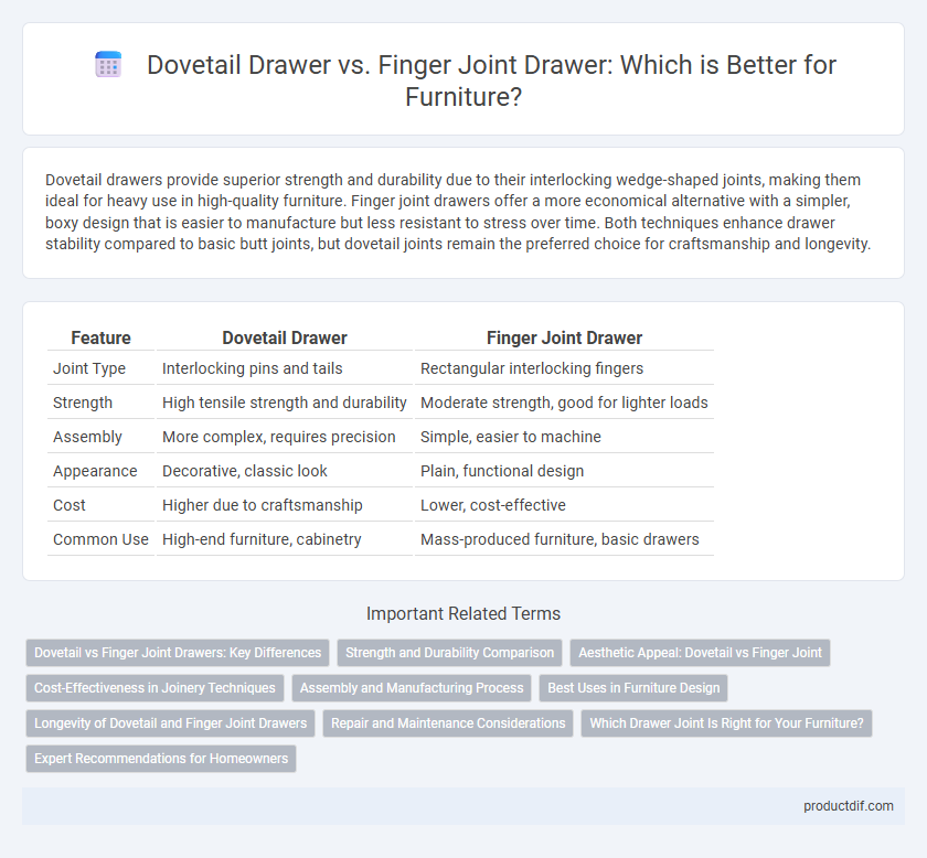 Dovetail Drawer vs. Finger Joint Drawer: Which is Better for Furniture?