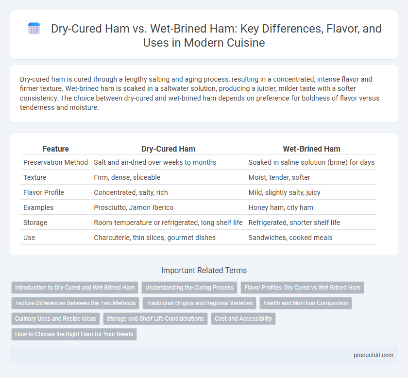 Dry-Cured Ham vs. Wet-Brined Ham: Key Differences, Flavor, and Uses in Modern Cuisine