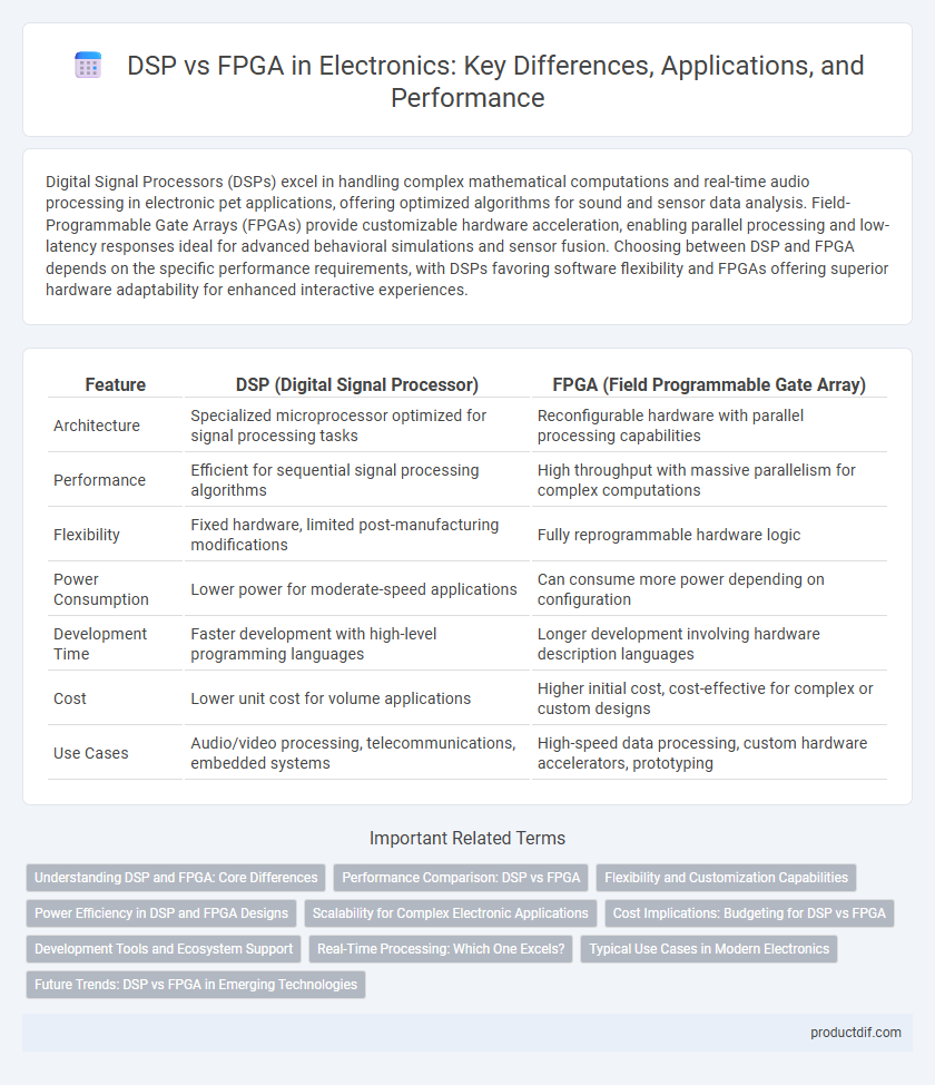 DSP vs FPGA in Electronics: Key Differences, Applications, and Performance