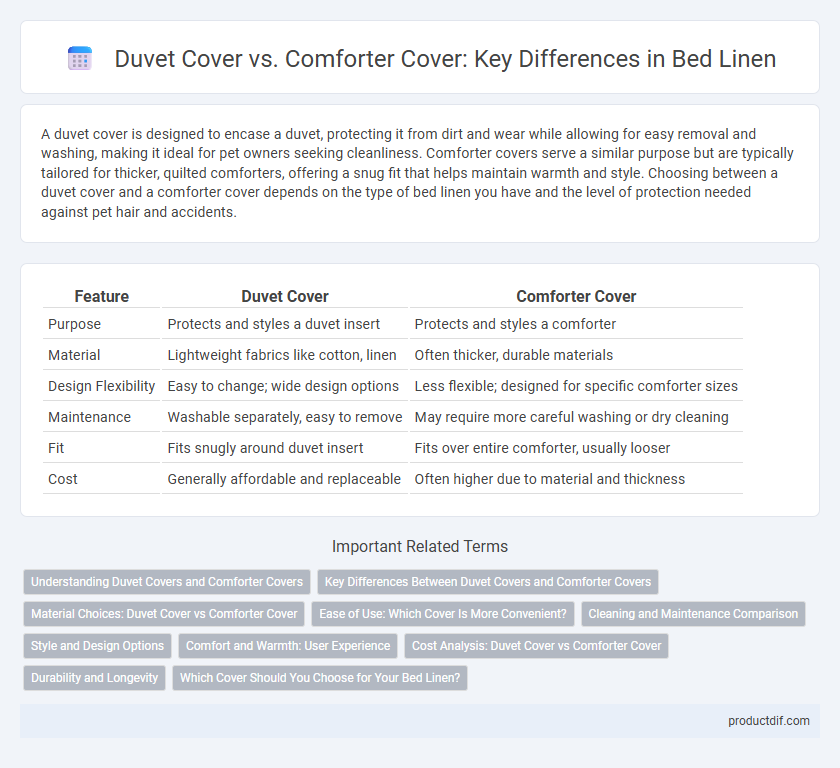 Duvet Cover vs. Comforter Cover: Key Differences in Bed Linen