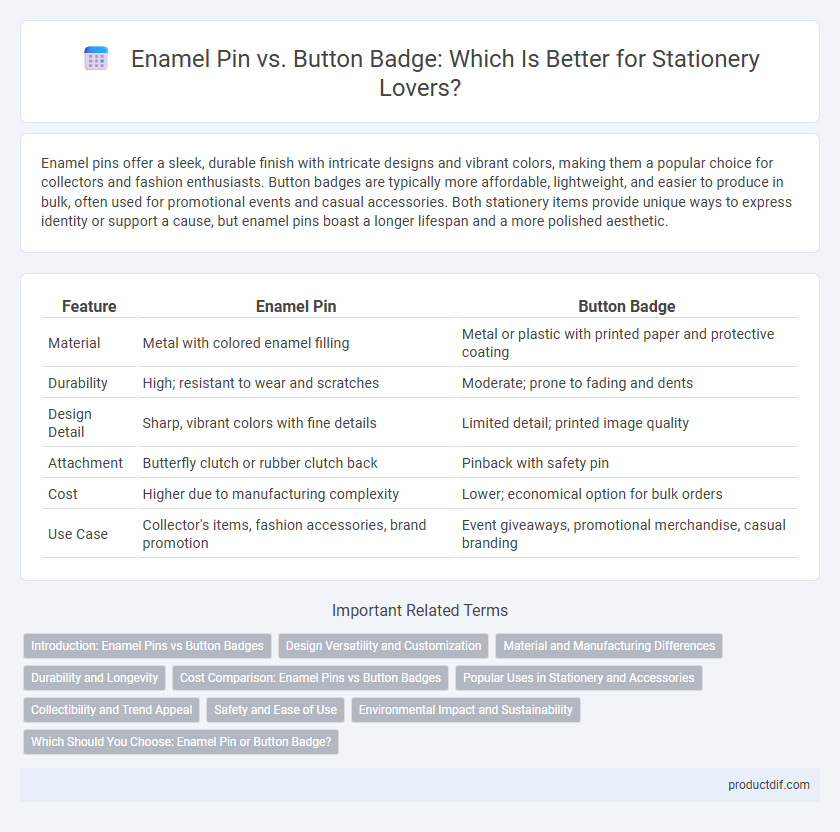 Enamel Pin vs. Button Badge: Which Is Better for Stationery Lovers?