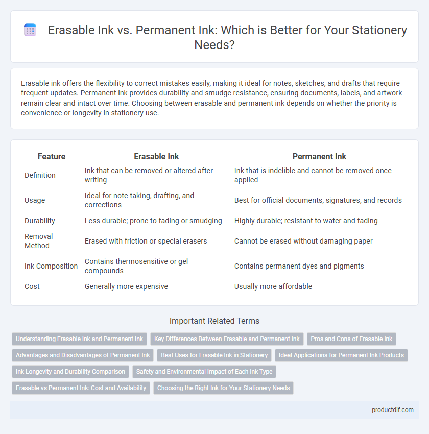 Erasable Ink vs. Permanent Ink: Which is Better for Your Stationery Needs?