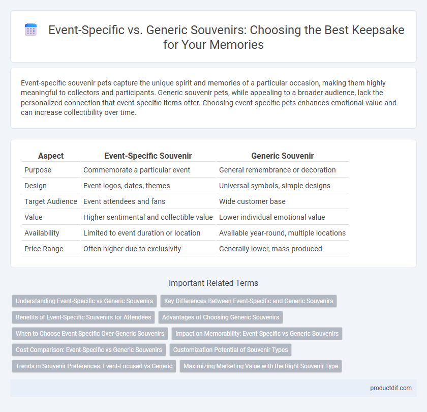 Event-Specific vs. Generic Souvenirs: Choosing the Best Keepsake for Your Memories