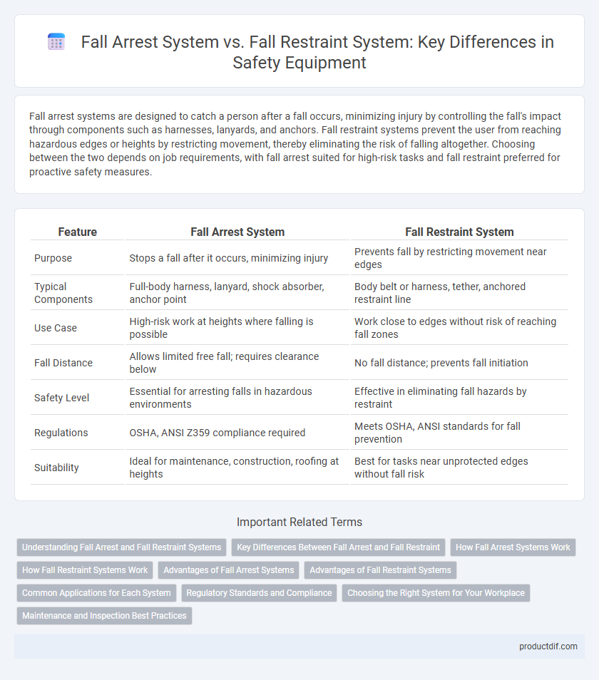 Fall Arrest System vs. Fall Restraint System: Key Differences in Safety Equipment