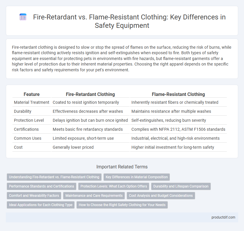Fire-Retardant vs. Flame-Resistant Clothing: Key Differences in Safety Equipment