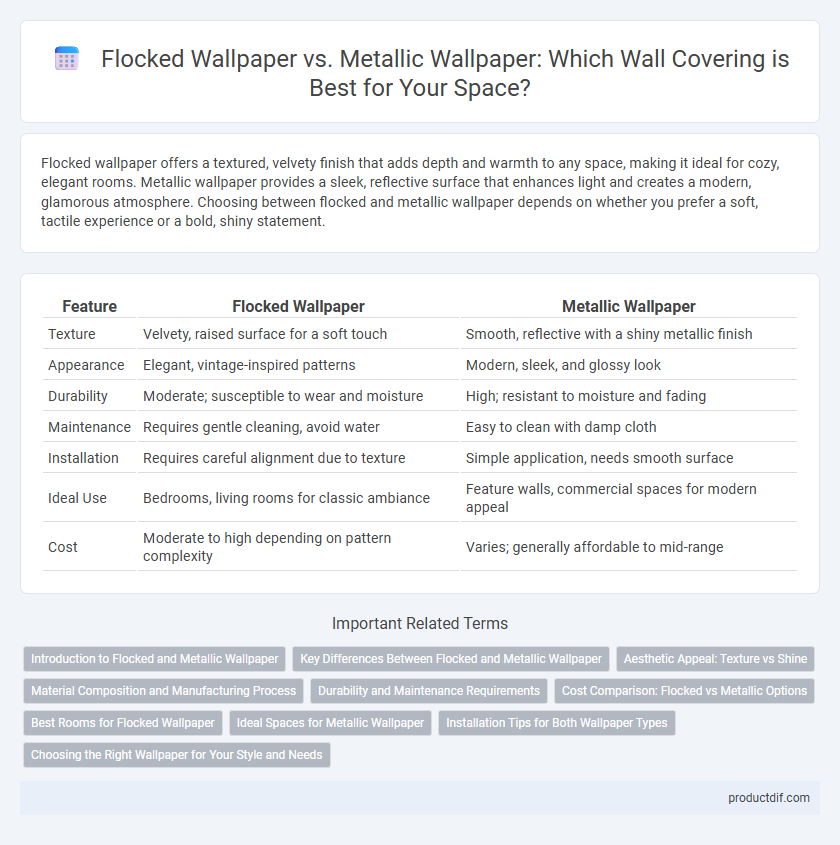 Flocked Wallpaper vs. Metallic Wallpaper: Which Wall Covering is Best for Your Space?