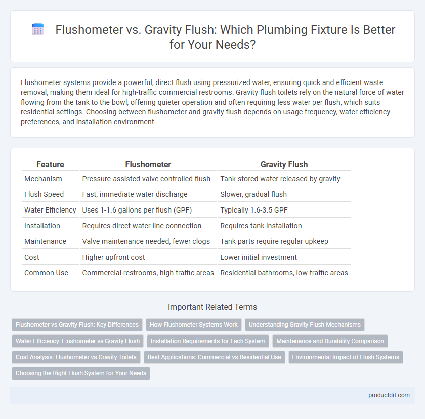 Flushometer vs. Gravity Flush: Which Plumbing Fixture Is Better for Your Needs?