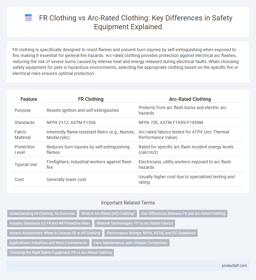 FR Clothing vs Arc-Rated Clothing: Key Differences in Safety Equipment Explained
