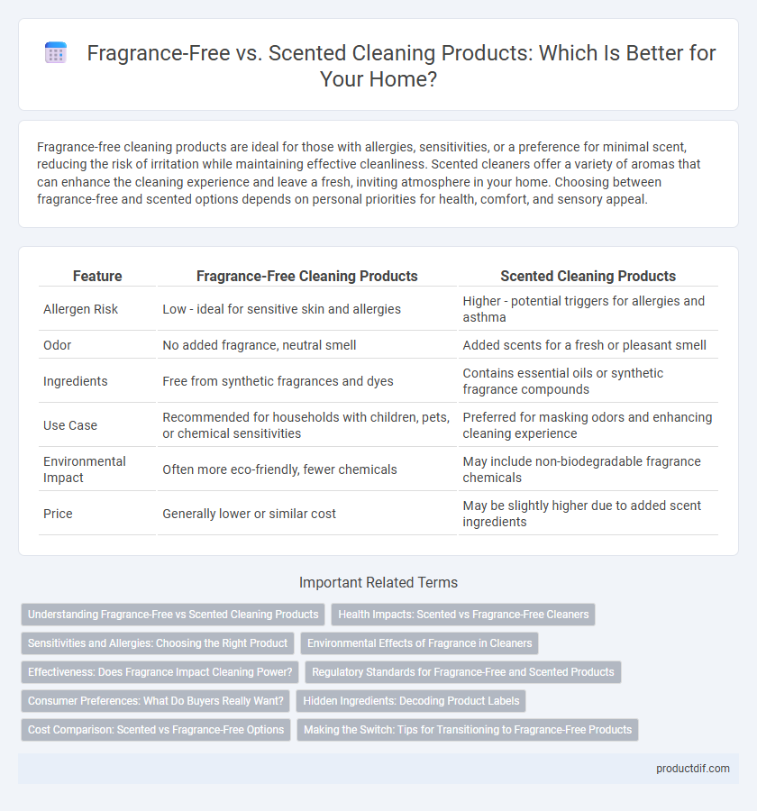 Fragrance-Free vs. Scented Cleaning Products: Which Is Better for Your Home?