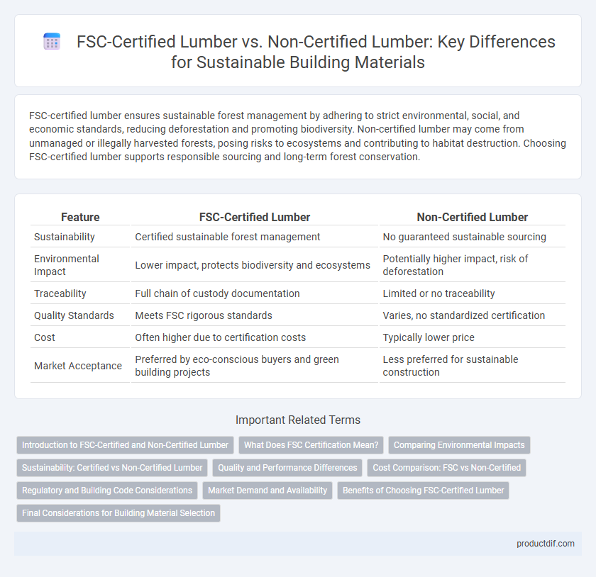 FSC-Certified Lumber vs. Non-Certified Lumber: Key Differences for Sustainable Building Materials