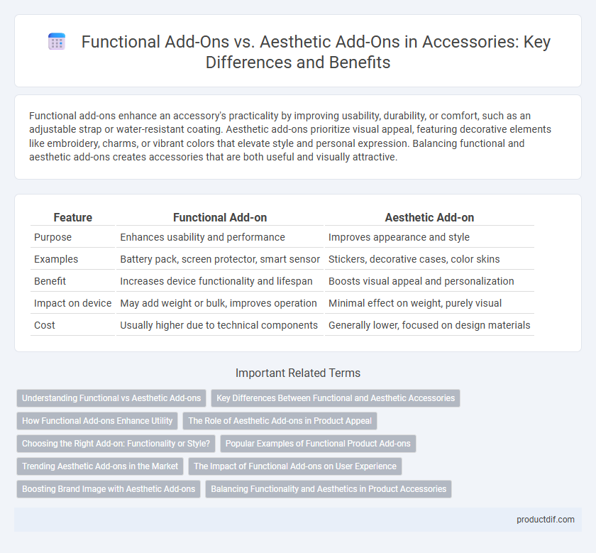 Functional Add-Ons vs. Aesthetic Add-Ons in Accessories: Key Differences and Benefits