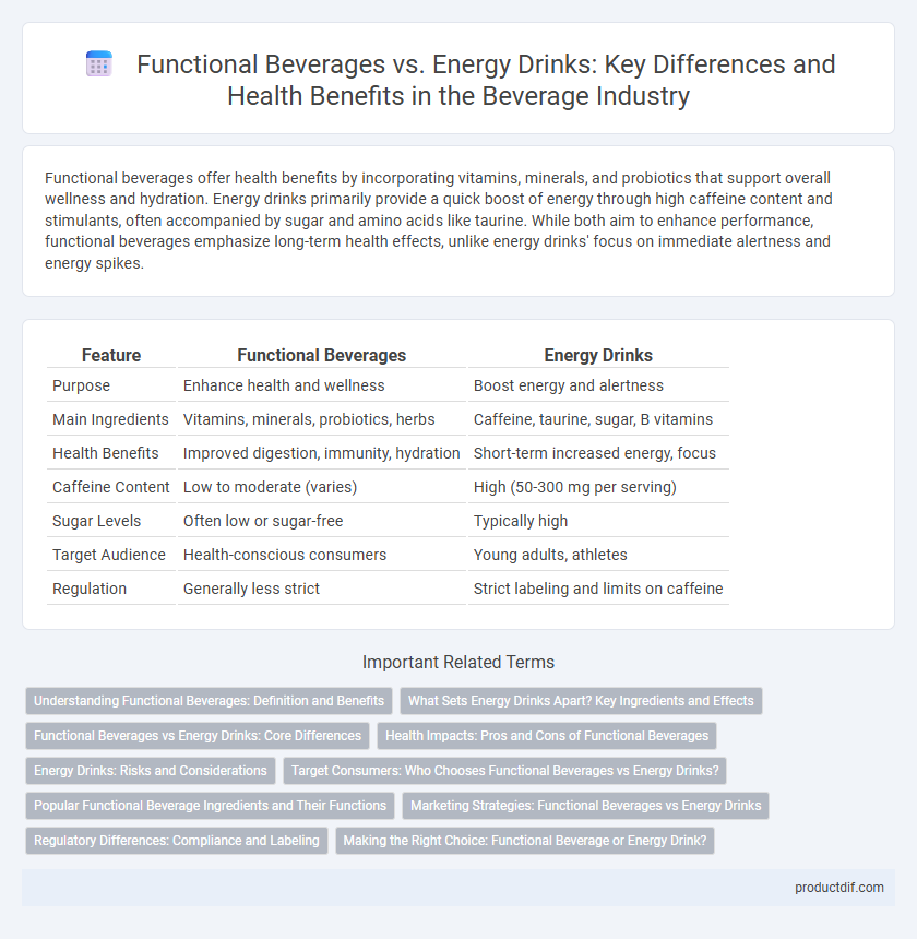 Functional Beverages vs. Energy Drinks: Key Differences and Health Benefits in the Beverage Industry