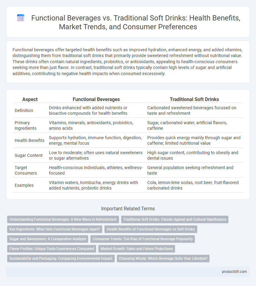 Functional Beverages vs. Traditional Soft Drinks: Health Benefits, Market Trends, and Consumer Preferences