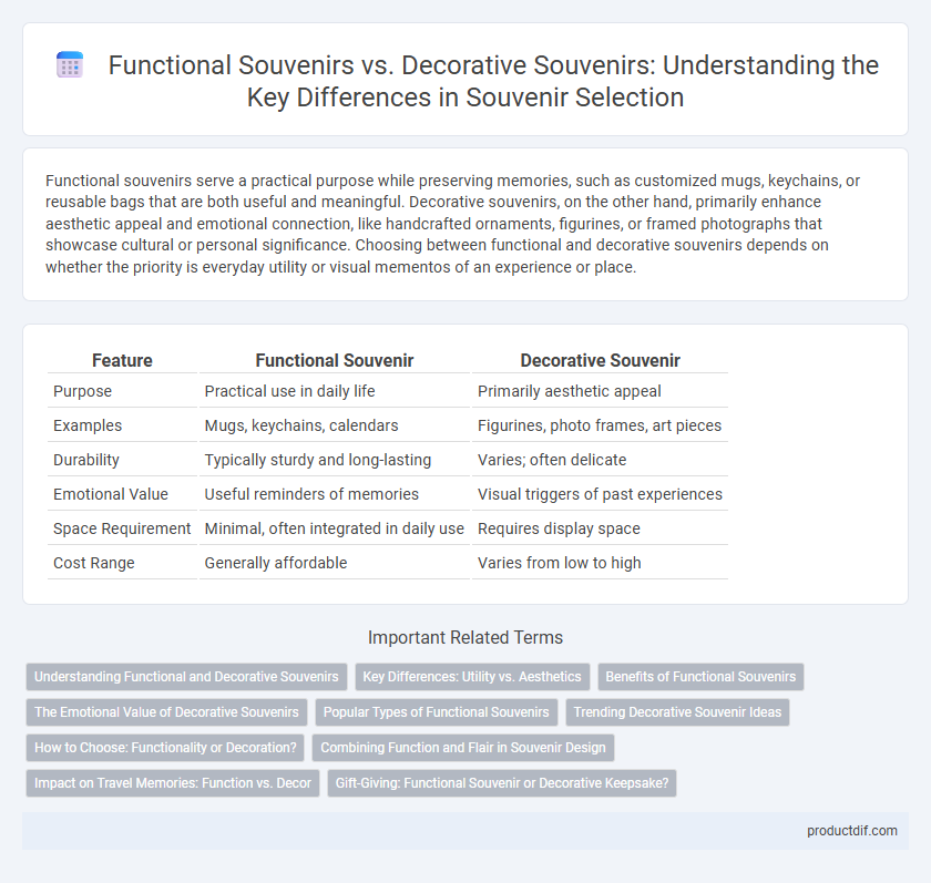 Functional Souvenirs vs. Decorative Souvenirs: Understanding the Key Differences in Souvenir Selection