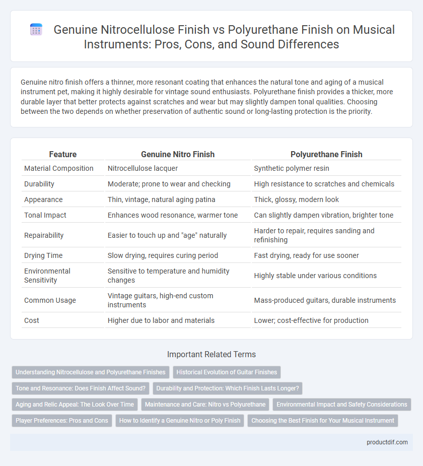 Genuine Nitrocellulose Finish vs Polyurethane Finish on Musical Instruments: Pros, Cons, and Sound Differences