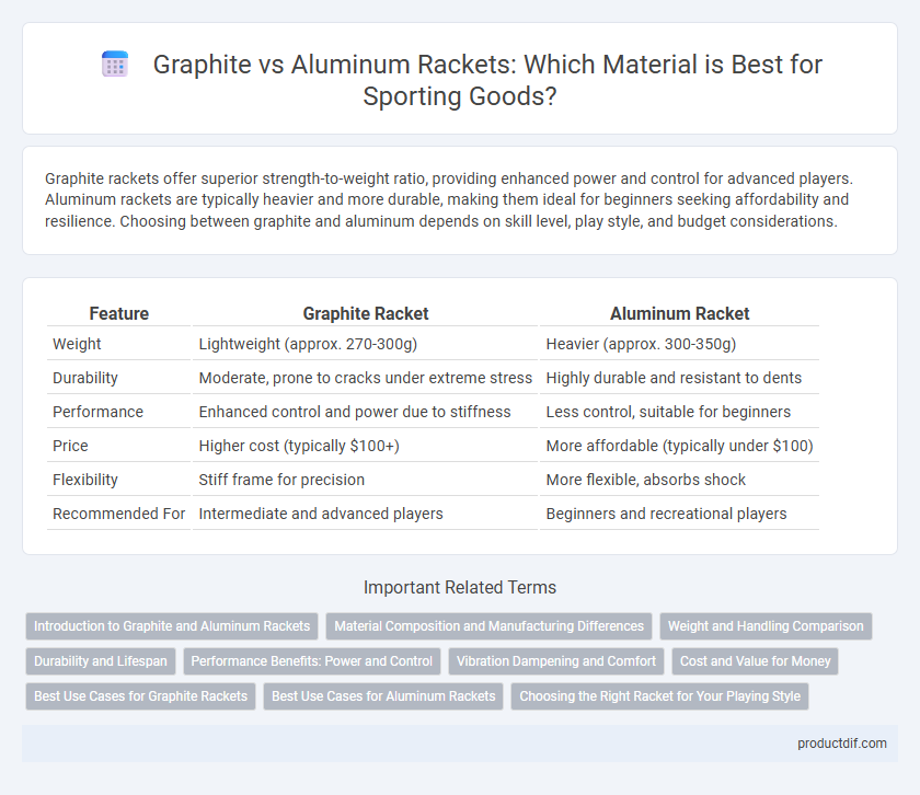 Graphite vs Aluminum Rackets: Which Material is Best for Sporting Goods?