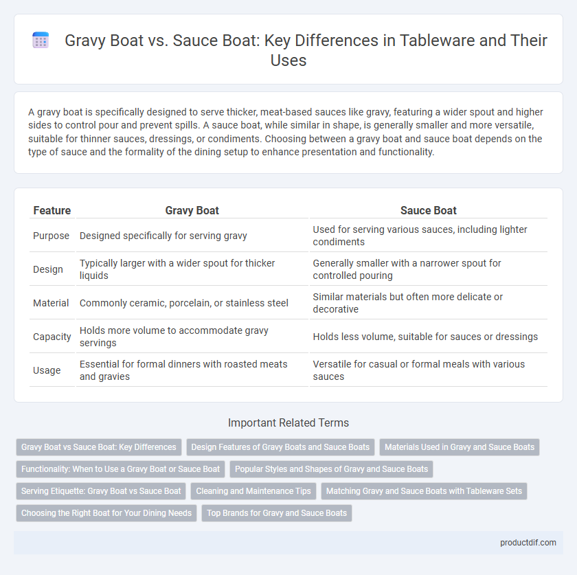Gravy Boat vs. Sauce Boat: Key Differences in Tableware and Their Uses