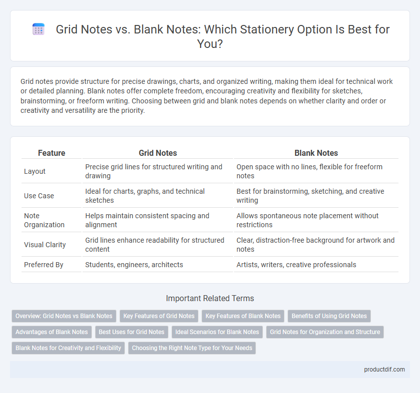 Grid Notes vs. Blank Notes: Which Stationery Option Is Best for You?