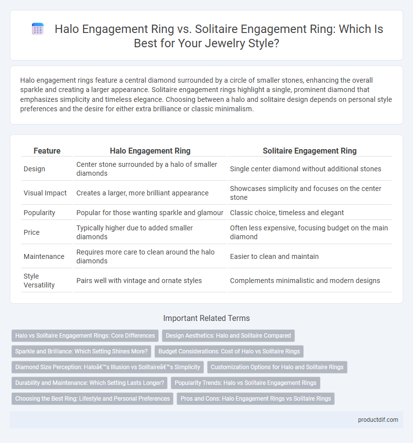 Halo Engagement Ring vs. Solitaire Engagement Ring: Which Is Best for Your Jewelry Style?