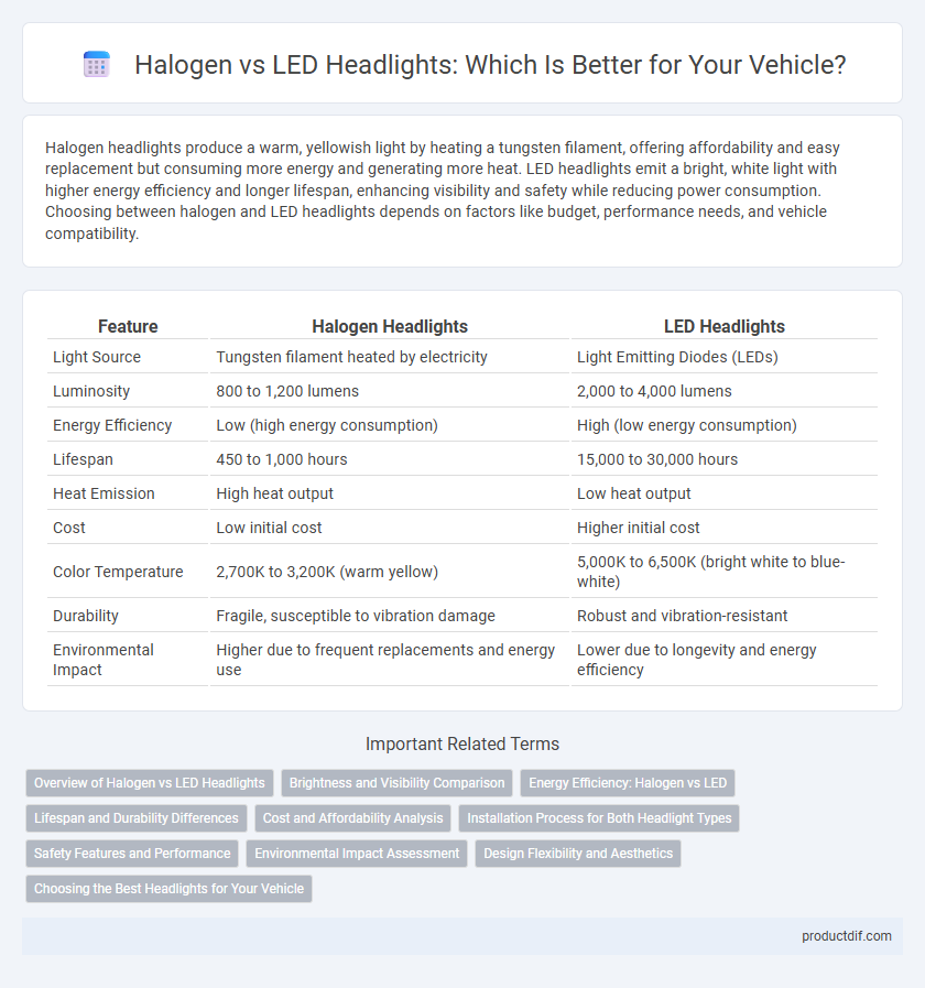 Halogen vs LED Headlights: Which Is Better for Your Vehicle?