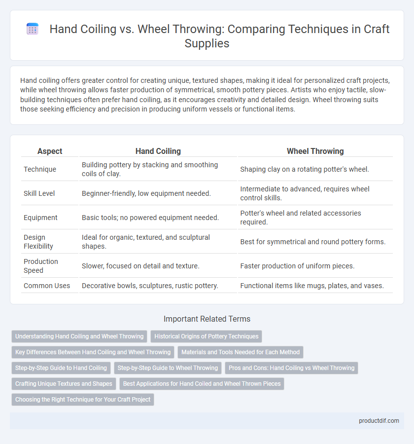 Hand Coiling vs. Wheel Throwing: Comparing Techniques in Craft Supplies