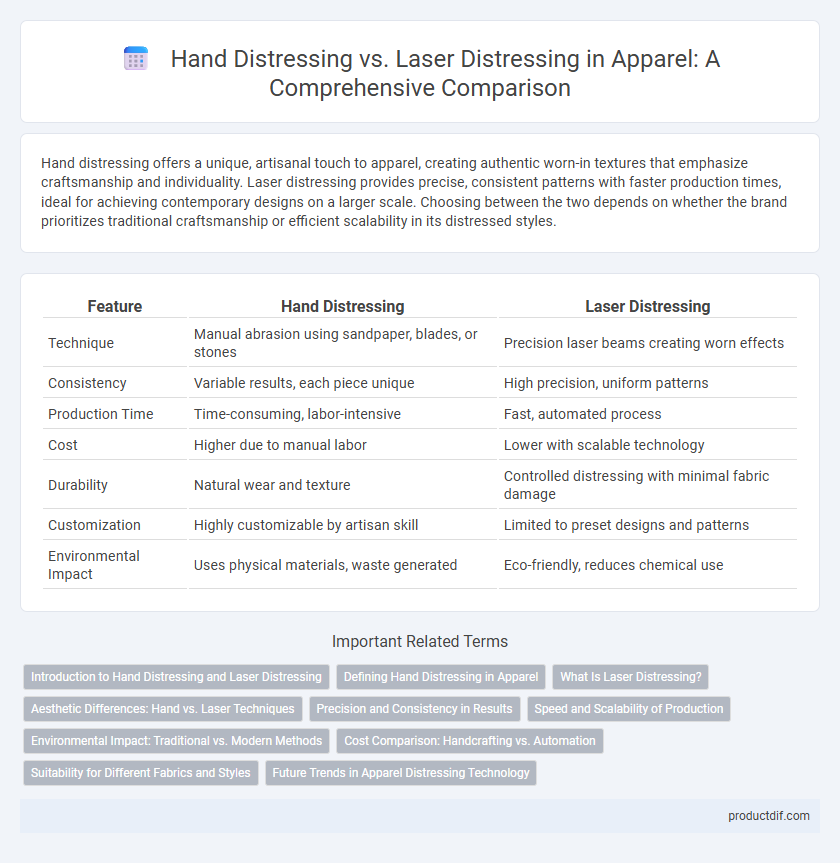 Hand Distressing vs. Laser Distressing in Apparel: A Comprehensive Comparison