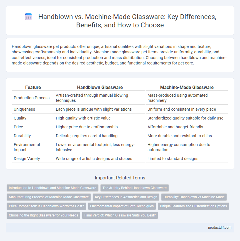 Handblown vs. Machine-Made Glassware: Key Differences, Benefits, and How to Choose