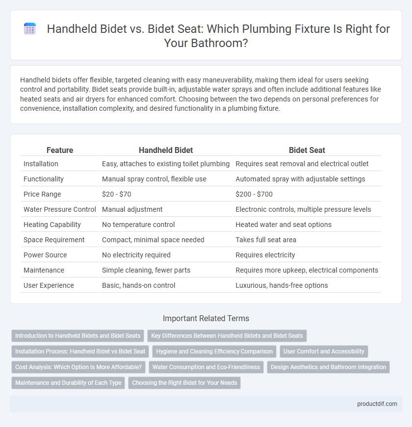 Handheld Bidet vs. Bidet Seat: Which Plumbing Fixture Is Right for Your Bathroom?