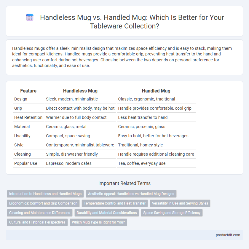 Handleless Mug vs. Handled Mug: Which Is Better for Your Tableware Collection?