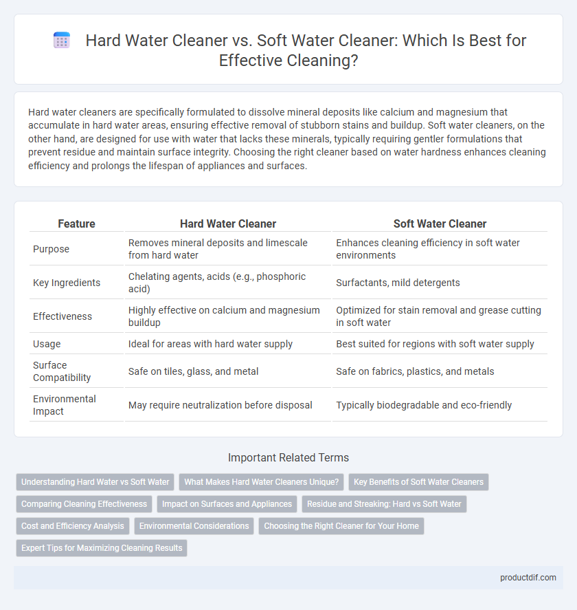 Hard Water Cleaner vs. Soft Water Cleaner: Which Is Best for Effective Cleaning?