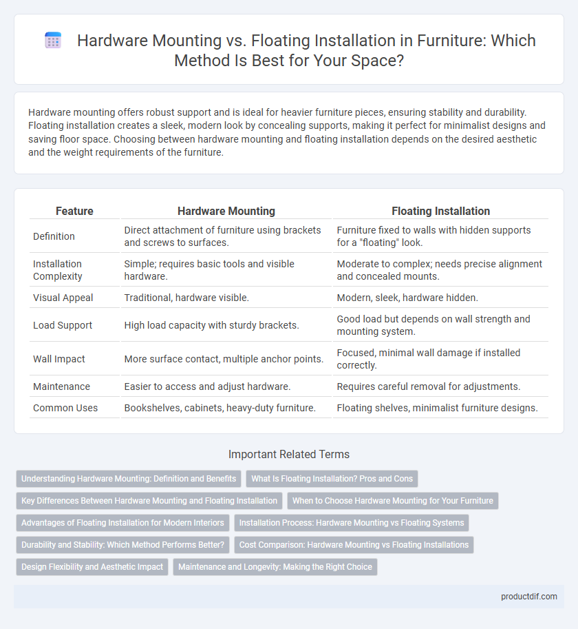 Hardware Mounting vs. Floating Installation in Furniture: Which Method Is Best for Your Space?