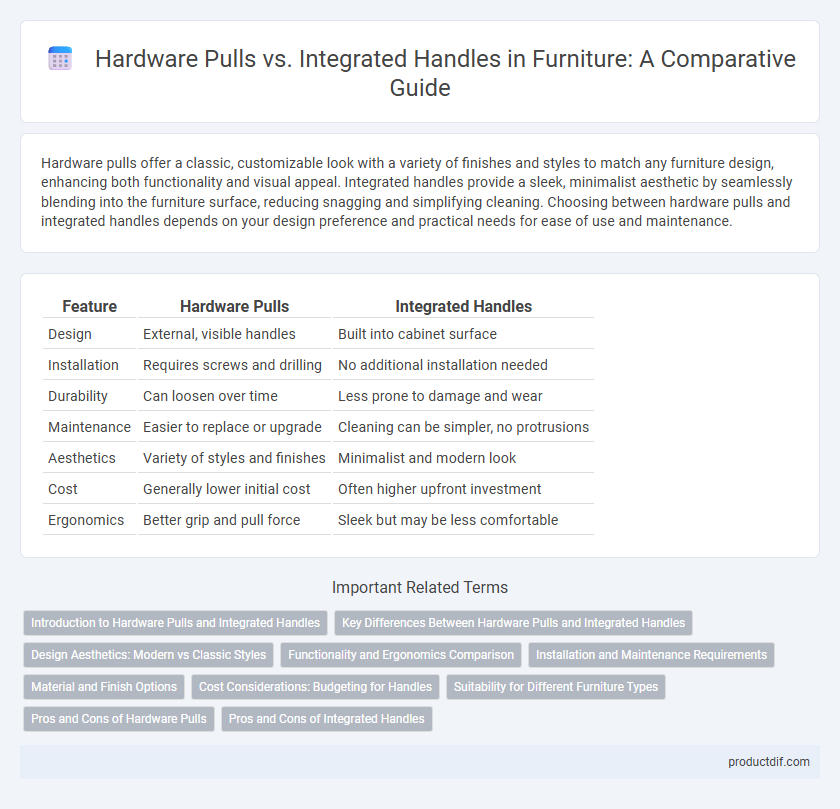 Hardware Pulls vs. Integrated Handles in Furniture: A Comparative Guide