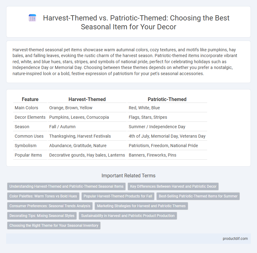 Harvest-Themed vs. Patriotic-Themed: Choosing the Best Seasonal Item for Your Decor