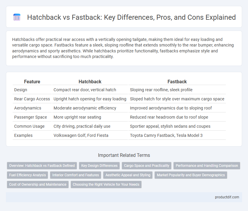Hatchback vs Fastback: Key Differences, Pros, and Cons Explained