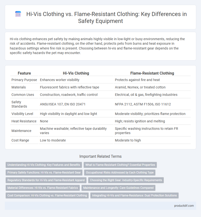 Hi-Vis Clothing vs. Flame-Resistant Clothing: Key Differences in Safety Equipment