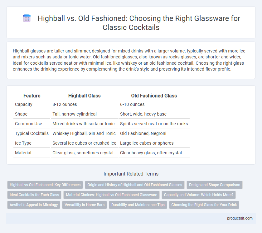 Highball vs. Old Fashioned: Choosing the Right Glassware for Classic Cocktails