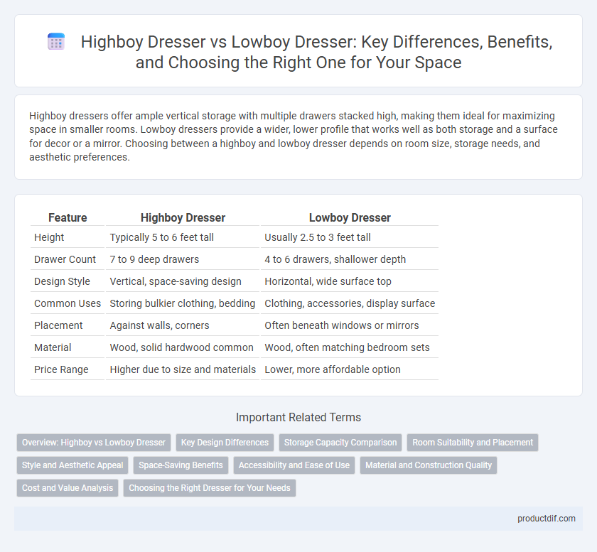 Highboy Dresser vs Lowboy Dresser: Key Differences, Benefits, and Choosing the Right One for Your Space
