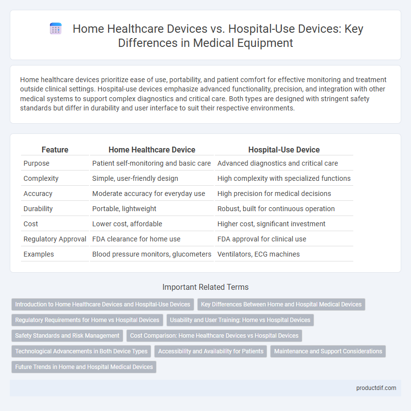 Home Healthcare Devices vs. Hospital-Use Devices: Key Differences in Medical Equipment
