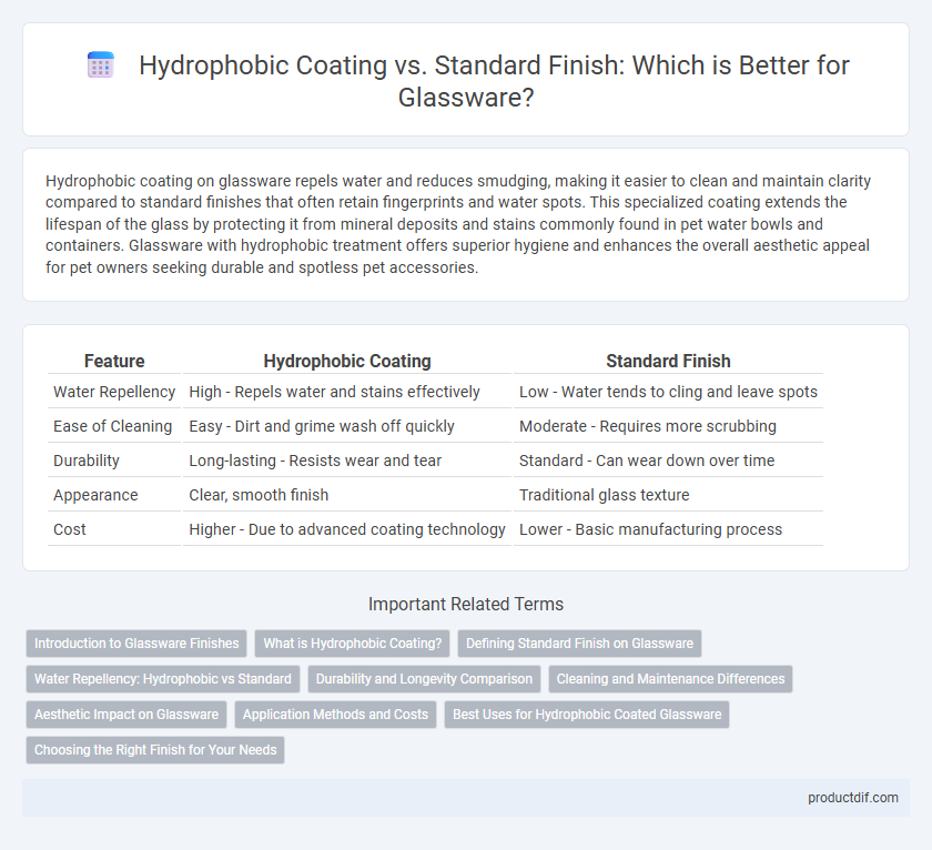 Hydrophobic Coating vs. Standard Finish: Which is Better for Glassware?