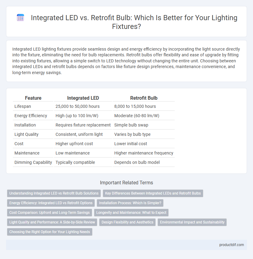 Integrated LED vs. Retrofit Bulb: Which Is Better for Your Lighting Fixtures?
