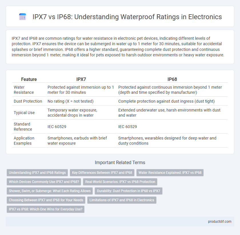 IPX7 vs IP68: Understanding Waterproof Ratings in Electronics