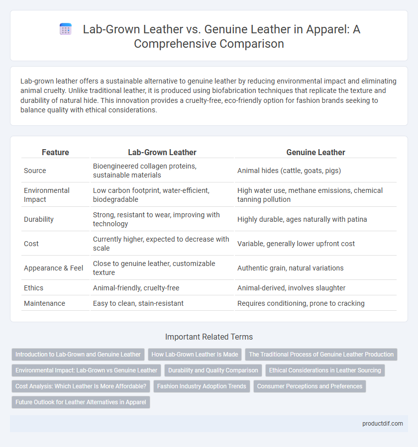 Lab-Grown Leather vs. Genuine Leather in Apparel: A Comprehensive Comparison