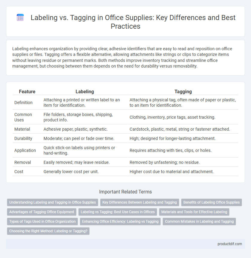 Labeling vs. Tagging in Office Supplies: Key Differences and Best Practices