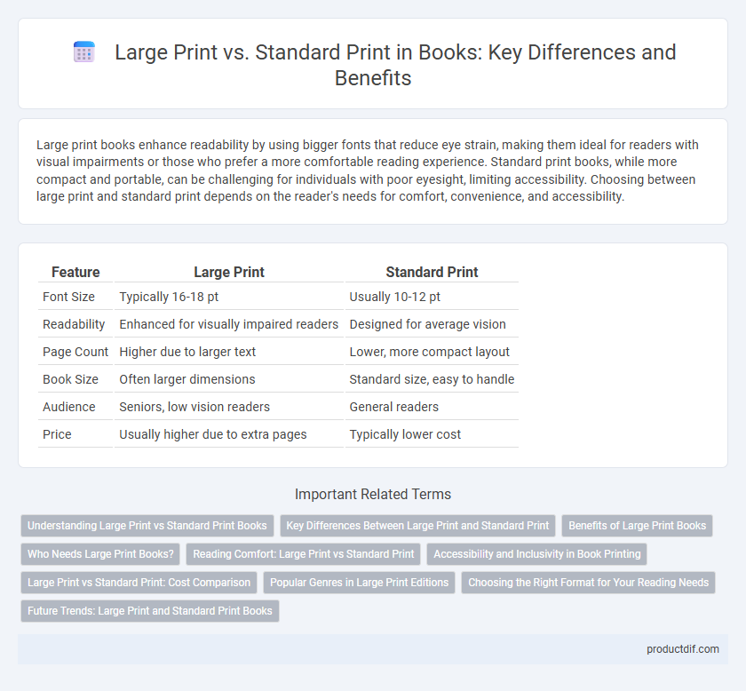 Large Print vs. Standard Print in Books: Key Differences and Benefits