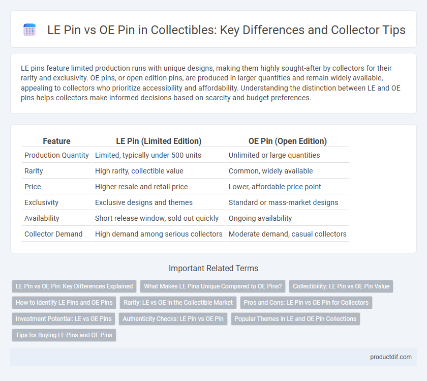 LE Pin vs OE Pin in Collectibles: Key Differences and Collector Tips