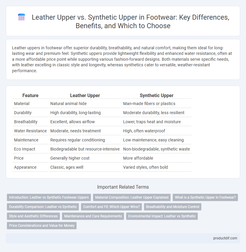 Leather Upper vs. Synthetic Upper in Footwear: Key Differences, Benefits, and Which to Choose
