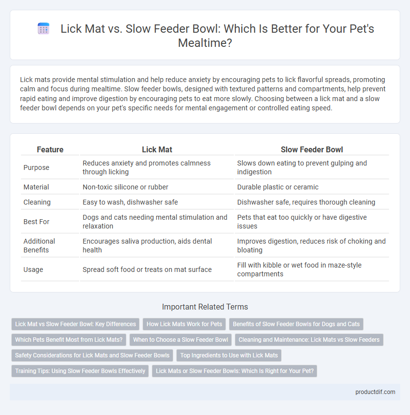 Lick Mat vs. Slow Feeder Bowl: Which Is Better for Your Pet's Mealtime?